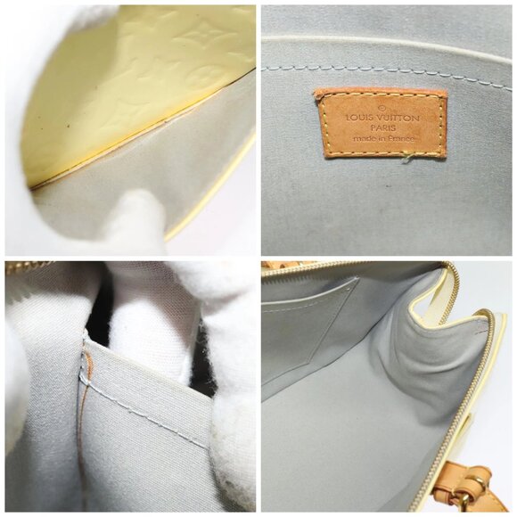 LOUIS VUITTON Monogram Vernis Rosewood Avenue Hand Bag Perle M93508 Auth ep9757 - Picture 14 of 15